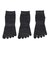 クー（Coo.）冷感 5本指ソックス 3足組 25～27cm 894CO6GSA0233 M-BLK3