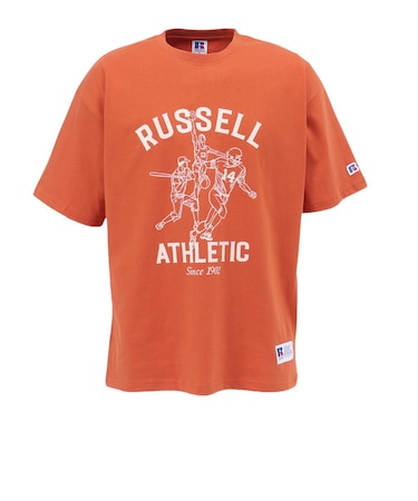 ラッセル（RUSSELL）16/-OE レトロスポーツ 半袖Tシャツ RBM26S0010 ORG