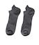 デュアリグ（DUARIG）平編み ANTI SLIP ハイバック ショートソックス 2足組 25～27cm 6S0045-WASK-894GSA GRY