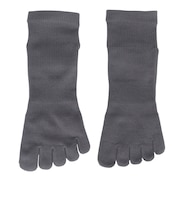デュアリグ（DUARIG）平編み ANTI SLIP 5本指ソックス 2足組 25～27cm 6S0053-WASK-894GSA GRY