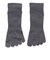 デュアリグ（DUARIG）平編み ANTI SLIP 5本指ソックス 2足組 25～27cm 6S0053-WASK-894GSA GRY