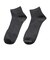 デュアリグ（DUARIG）平編み ANTI SLIP ハーフソックス 2足組 25～27cm 6S0049-WASK-894GSA GRY