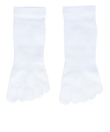 デュアリグ（DUARIG）平編み 5本指ソックス 2足組 23～25cm 6S0064-WASK-895GSA WHT