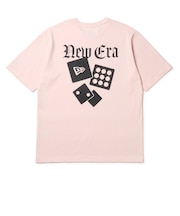 ニューエラ（NEW ERA）ウォッシュド コットン 1920 ダイス 半袖Tシャツ ピンク 14856639