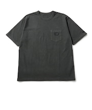 ニューエラ（NEW ERA）ガーメントダイ コットン 半袖Tシャツ Box Logo Woven Patch チャコールグレー 14856685