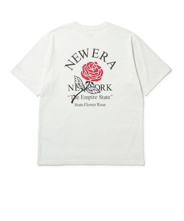 ニューエラ（NEW ERA）ウォッシュド コットン State Flower 半袖Tシャツ オフホワイト 14856627