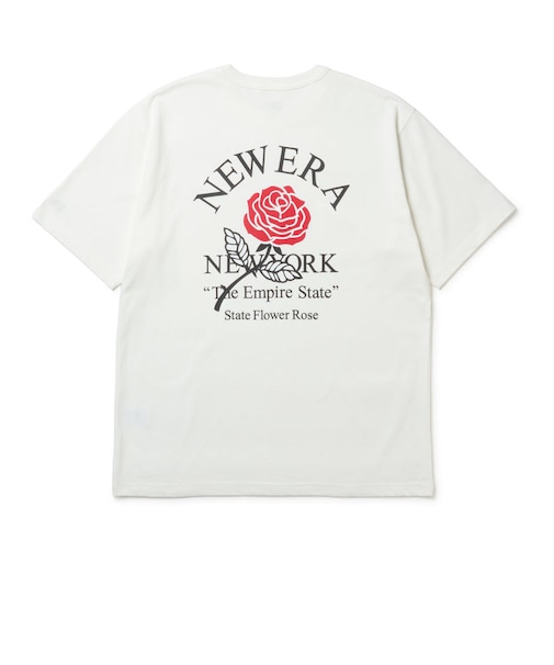 ニューエラ（NEW ERA）ウォッシュド コットン State Flower 半袖Tシャツ オフホワイト 14856627