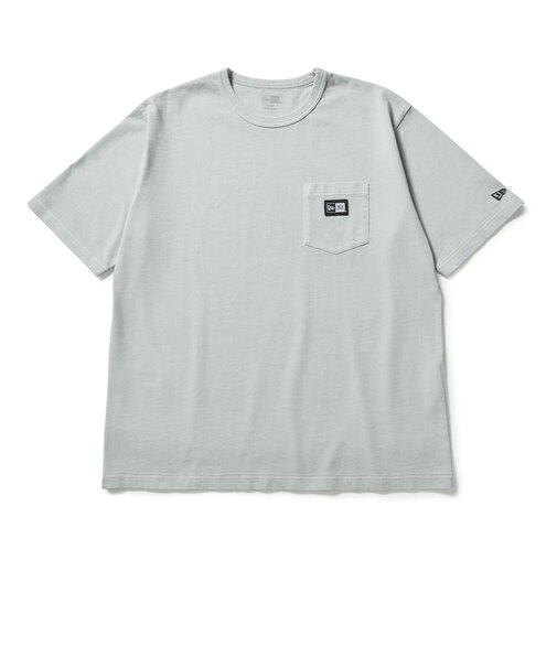 ニューエラ（NEW ERA）ガーメントダイ コットン 半袖Tシャツ Box Logo Woven Patch グレー 14856684