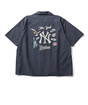 ニューエラ（NEW ERA）スーベニア ニューヨーク・ヤンキース 半袖シャツ ネイビー 14856641