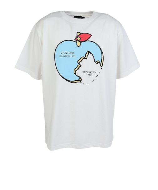 ヤックパック（YAK PAK）アップル 半袖Tシャツ YAK-APL-261007 WHT