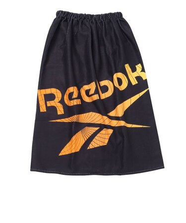 リーボック（REEBOK）スイムタオル 水泳 マイクロファイバー 巻きタオル 黒 80cm丈 126402-BK ラップタオル