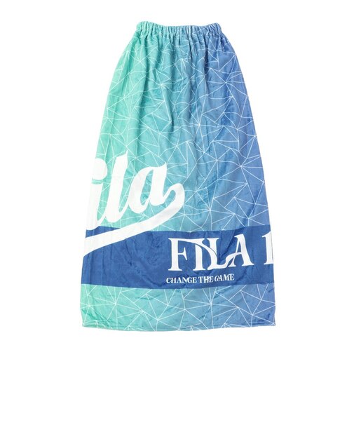 フィラ（FILA）スイムタオル 水泳 タオル PE100 マイクロフリース 巻きタオル 青 100cm丈 126408-BL ラップタオル