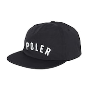 ポーラー（POLER）帽子 STATE ナイロン キャップ 261MCV0074-BLK