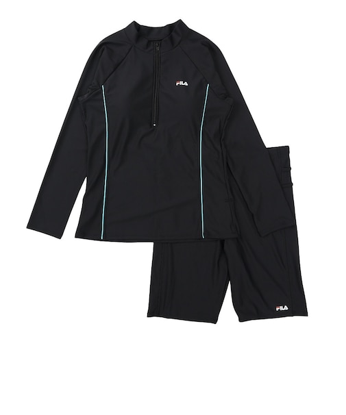 フィラ（FILA）フィットネス水着 レディース 水泳 袖付きセパレート 3132846-BSX