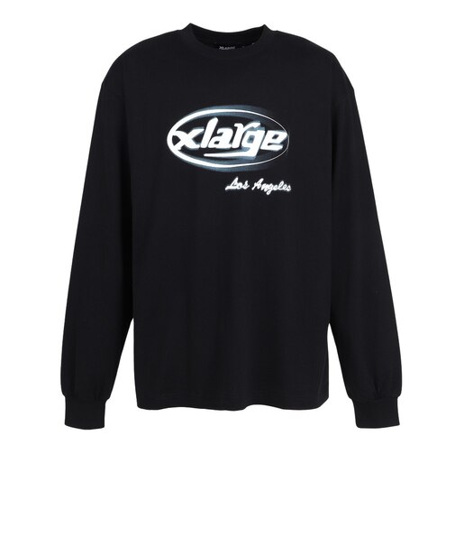 エクストララージ（XLARGE）SUPURER 長袖Tシャツ 101261011018-BLACK