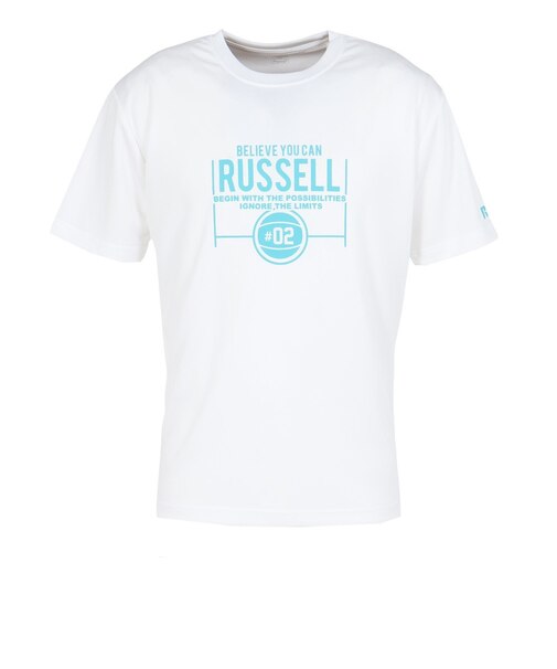 ラッセル（RUSSELL）バスケットボールウェア COURT 半袖Tシャツ RBB26S0001 WHT
