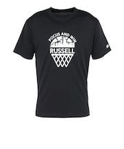 ラッセル（RUSSELL）バスケットボールウェア HOOP 半袖Tシャツ RBB26S0003 BLxWH