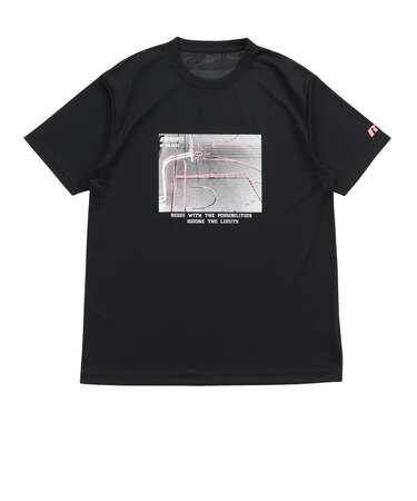 ラッセル（RUSSELL）バスケットボールウェア DRAWING COURT 半袖Tシャツ RBB26S0004 BLK