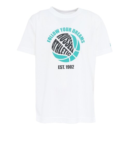 ラッセル（RUSSELL）バスケットボールウェア ジュニア DREAMS 半袖Tシャツ RBBJ26S001 WHT