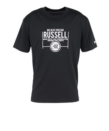 ラッセル（RUSSELL）バスケットボールウェア COURT 半袖Tシャツ RBB26S0001 BLxWH