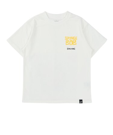 スポルディング（SPALDING）バスケットボールウェア ジュニア Tシャツ スポンジ・ボブ カートゥーン WH SJT26044SWH