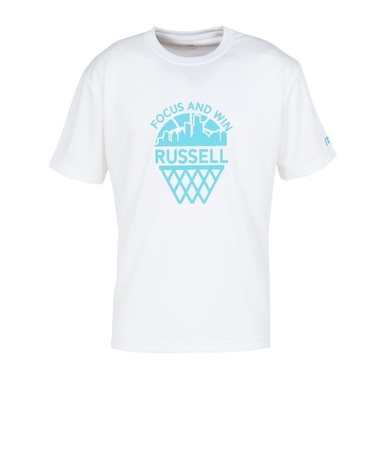 ラッセル（RUSSELL）バスケットボールウェア HOOP 半袖Tシャツ RBB26S0003 WHT