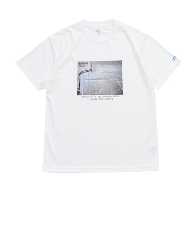 ラッセル（RUSSELL）バスケットボールウェア DRAWING COURT 半袖Tシャツ RBB26S0004 WHT