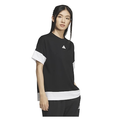 アディダス（adidas）MUSTHAVES ルーズフィット カラーブロック 半袖Tシャツ TJ079-KF9202