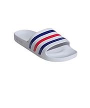 アディダス(adidas)スポーツサンダル アディレッタ アクア サンダル ホワイト ネイビー DBF11-HQ2448 シャワーサンダル カジュアル シューズ