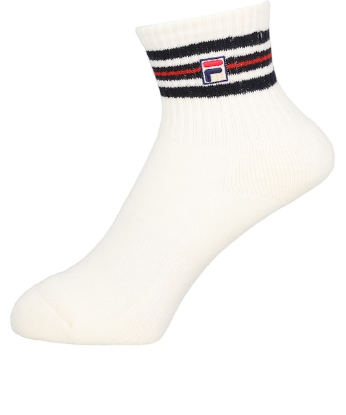 フィラ（FILA）テニス ソックス ライン入りソックス CZ6XGW002-WTO