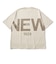 ニューエラ（NEW ERA）半袖 オーバーサイズド コットン Tシャツ Zoom Up Logo クリーム 14856658