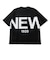 ニューエラ（NEW ERA）半袖 オーバーサイズド コットン Tシャツ Zoom Up Logo ブラック 14856659