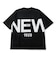 ニューエラ（NEW ERA）半袖 オーバーサイズド コットン Tシャツ Zoom Up Logo ブラック 14856659