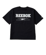 リーボック(REEBOK)ジュニア ラッシュガード 半袖 冷感クロスメッシュラッシュ Tシャツ 126251 -BK
