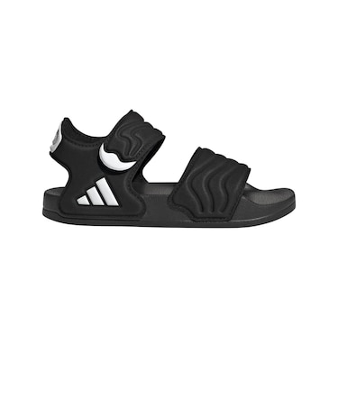 アディダス（adidas）ジュニアストラップサンダル キッズ アディレッタ サンダル 2 ブラック ホワイト OOS63-HQ0114
