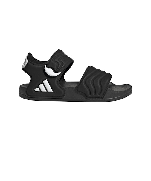 アディダス（adidas）ジュニアストラップサンダル キッズ アディレッタ サンダル 2 ブラック ホワイト OOS63-HQ0114