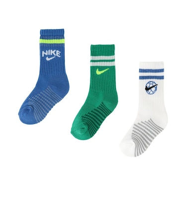 ナイキ（NIKE）ジュニア NHB クルーソックス 3足組 BN1354-B4T