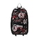 リュック JAM AIR バックパック 黒×赤 25L MA0924-H24 デイバッグ リュックサック プリントデザイン