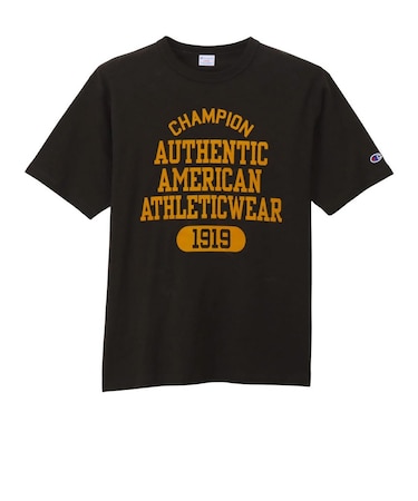 チャンピオン-ヘリテイジ（CHAMPION-HERITAGE）SLAB COLLEGE PRINT 半袖Tシャツ C3-D323  090
