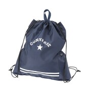 コンバース（CONVERSE）ナップザック ポケット付 紺 11L 224112-26NVY スイミングバッグ スイムバッグ ナップサック