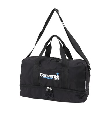コンバース（CONVERSE）ショルダーバッグ 2重底 水泳バッグ 黒 18L 226103-26BLK ジムバッグ スイムバッグ