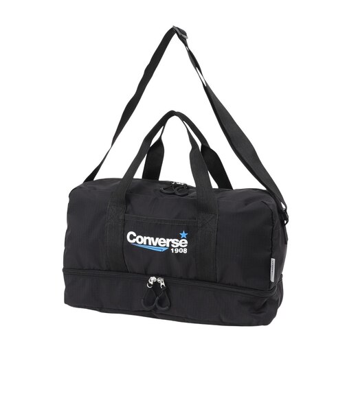コンバース（CONVERSE）ショルダーバッグ 2重底 水泳バッグ 黒 18L 226103-26BLK ジムバッグ スイムバッグ