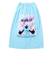スイムタオル 水泳 タオル PUPPET SUNSUN 青 80cm丈 216843-26BLU 巻きタオル ラップタオル