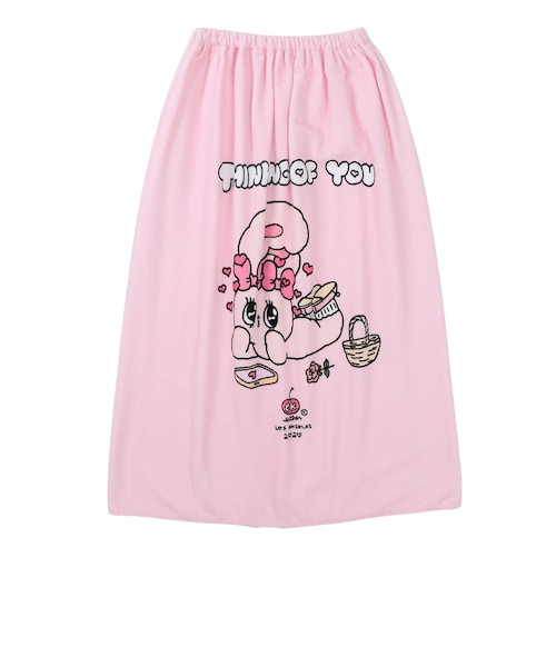 スイムタオル 水泳 タオル ESTHER BUNNY ピンク 80cm丈 216844-26PNK