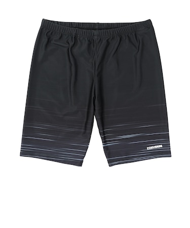 コンバース（CONVERSE）スクール水着 ジュニア 男子 水泳 CV裾ボーダー 2WAY 775461-26BLK