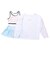 コンバース（CONVERSE）水着 ジュニア 女子 長袖Tシャツ付き タンキニ 3点 376181-26WHT