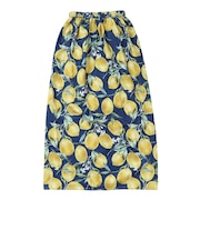 オーシャンパシフィック(Ocean Pacific)スイムタオル 水泳 レモン柄 巻きタオル 黒 98cm丈 526955BK UVカット