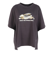クリフメイヤー（KRIFF MAYER）柄ロゴ半袖Tシャツ W2546305:17:CHARCOAL