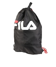 フィラ（FILA）水泳バッグ ロゴナップサック 黒 424800-BK スイミングバッグ プールバッグ ドローストリング