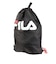 フィラ（FILA）水泳バッグ ロゴナップサック 黒 424800-BK スイミングバッグ プールバッグ ドローストリング